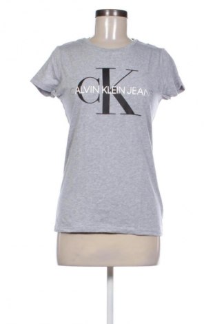 Γυναικείο t-shirt Calvin Klein Jeans, Μέγεθος S, Χρώμα Γκρί, Τιμή 17,36 €