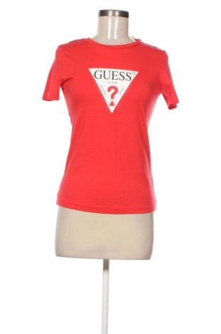 Damen T-Shirt Guess, Größe XS, Farbe Rot, Preis 16,37 €