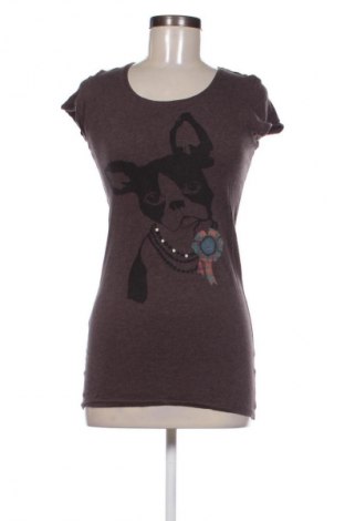 Damski T-shirt H&M Divided, Rozmiar XS, Kolor Brązowy, Cena 25,99 zł