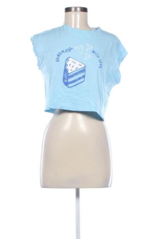 Damski T-shirt Inside, Rozmiar XS, Kolor Niebieski, Cena 39,08 zł