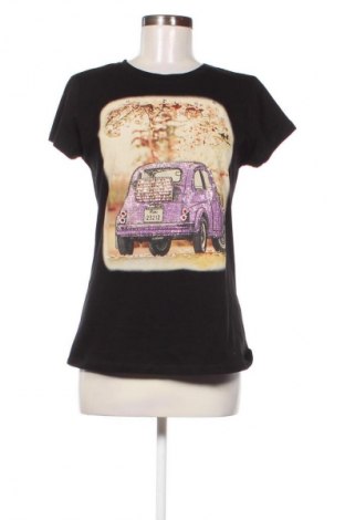 Damski T-shirt Miss Kiss, Rozmiar XL, Kolor Czarny, Cena 39,00 zł