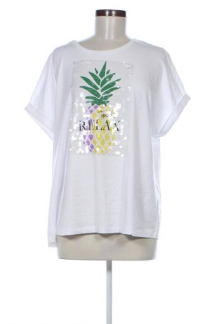 Γυναικείο t-shirt Samoon, Μέγεθος L, Χρώμα Πολύχρωμο, Τιμή 26,99 €