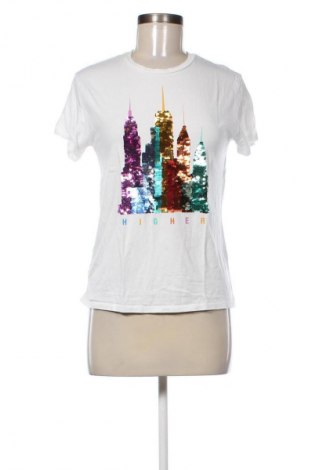 Damen T-Shirt Stradivarius, Größe XS, Farbe Weiß, Preis € 8,75