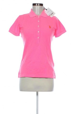 Дамска тениска U.S. Polo Assn., Размер XS, Цвят Розов, Цена 75,99 лв.