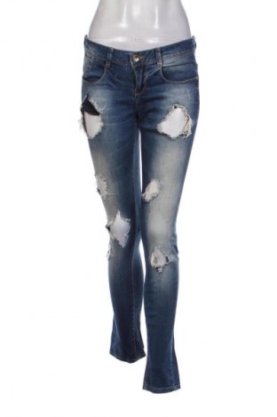 Damskie jeansy Bershka, Rozmiar M, Kolor Niebieski, Cena 66,39 zł