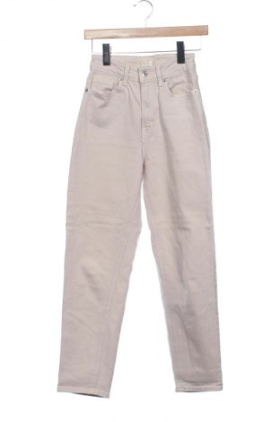 Damskie jeansy H&M, Rozmiar XS, Kolor Beżowy, Cena 66,67 zł