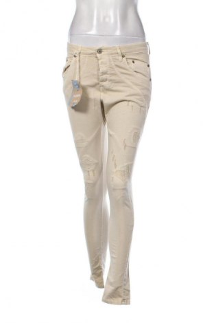 Blugi de femei Please, Mărime XS, Culoare Bej, Preț 453,00 Lei
