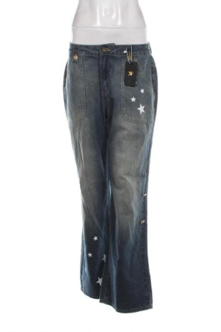 Damskie jeansy Unbranded, Rozmiar L, Kolor Niebieski, Cena 61,99 zł