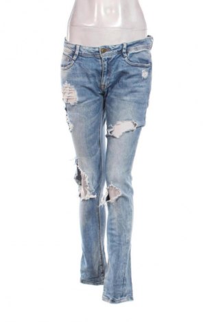 Damskie jeansy Zara, Rozmiar M, Kolor Niebieski, Cena 62,92 zł