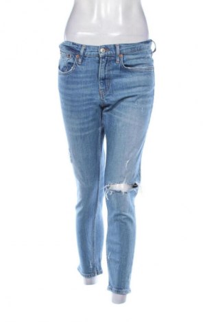 Blugi de femei Zara, Mărime M, Culoare Albastru, Preț 47,99 Lei