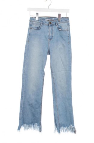 Blugi de femei Zara Trafaluc, Mărime XS, Culoare Albastru, Preț 72,03 Lei