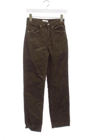 Dámské manšestráky  H&M, Velikost XS, Barva Zelená, Cena  367,00 Kč
