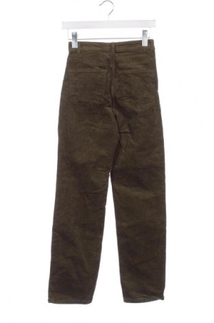 Dámské manšestráky  H&M, Velikost XS, Barva Zelená, Cena  367,00 Kč
