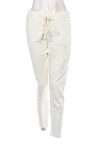 Pantaloni de velvet de femei Unbranded, Mărime L, Culoare Alb, Preț 100,99 Lei