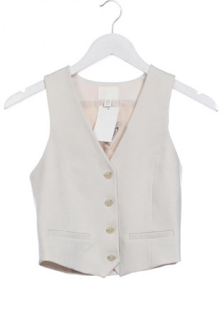 Damska kamizelka H&M, Rozmiar XXS, Kolor ecru, Cena 168,16 zł