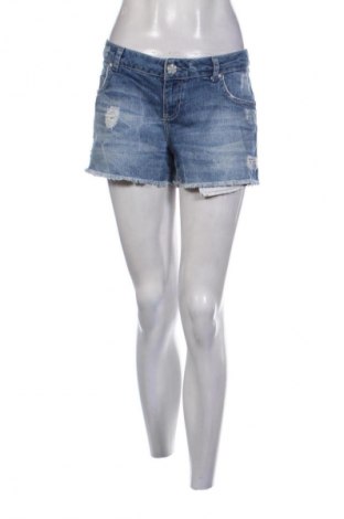 Pantaloni scurți de femei Bershka, Mărime L, Culoare Albastru, Preț 41,99 Lei