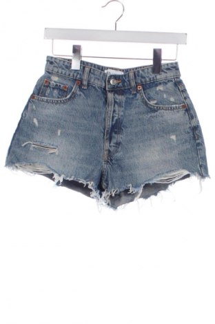 Pantaloni scurți de femei Zara, Mărime XS, Culoare Albastru, Preț 42,00 Lei