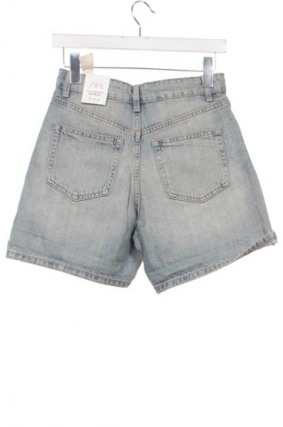 Pantaloni scurți de femei Zara, Mărime XS, Culoare Albastru, Preț 107,06 Lei