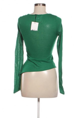Damski sweter Zara, Rozmiar XS, Kolor Zielony, Cena 142,53 zł