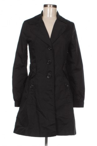Trench de femei H&M, Mărime S, Culoare Negru, Preț 234,99 Lei