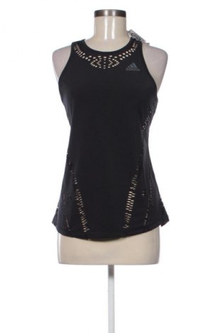 Damen Sporttop Adidas, Größe S, Farbe Schwarz, Preis € 17,00