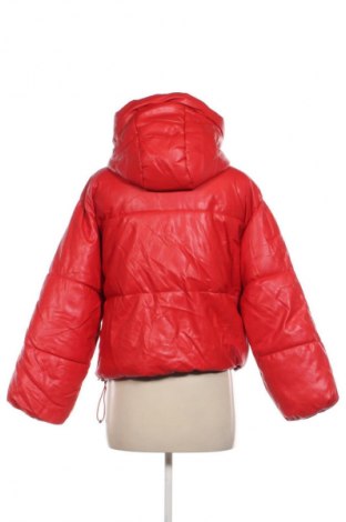 Dámska kožená bunda  Bershka, Veľkosť S, Farba Červená, Cena  33,95 €
