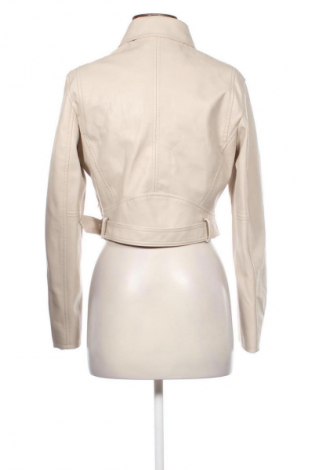 Dámska kožená bunda  Bershka, Veľkosť M, Farba Béžová, Cena  56,37 €