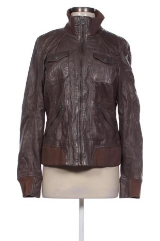 Geacă de piele pentru femei Edc By Esprit, Mărime XL, Culoare Maro, Preț 925,00 Lei