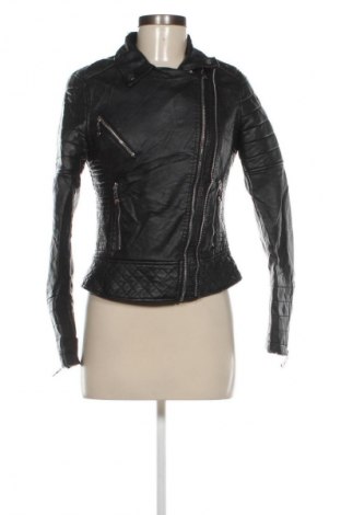 Geacă de piele pentru femei Fashion, Mărime S, Culoare Negru, Preț 214,99 Lei