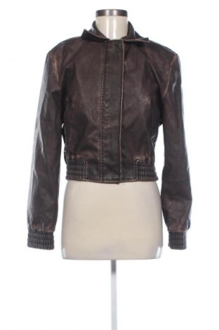 Damen Lederjacke H&M Divided, Größe XS, Farbe Braun, Preis € 30,00