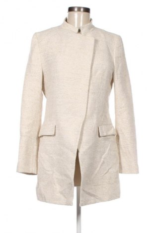 Дамско палто Zara, Размер L, Цвят Екрю, Цена 55,99 лв.