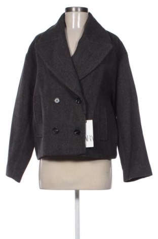 Dámsky kabát  Zara, Veľkosť S, Farba Sivá, Cena  79,89 €