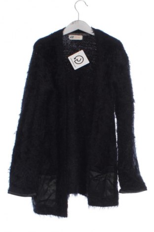 Kinder Strickjacke H&M, Größe 11-12y/ 152-158 cm, Farbe Schwarz, Preis 11,99 €