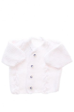 Kinder Strickjacke Unbranded, Größe 1-2m/ 50-56 cm, Farbe Weiß, Preis 9,84 €