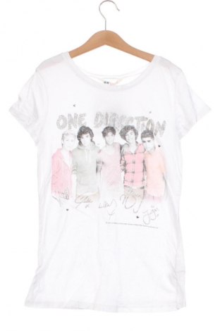 Детска тениска H&M, Размер 12-13y/ 158-164 см, Цвят Бял, Цена 12,00 лв.