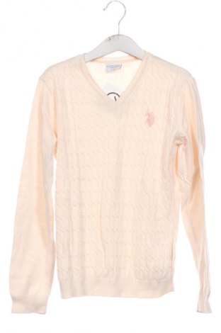 Dziecięcy sweter U.S. Polo Assn., Rozmiar 9-10y/ 140-146 cm, Kolor Beżowy, Cena 55,99 zł