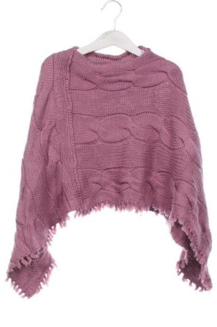 Παιδικό πόντσο Unbranded, Μέγεθος 9-10y/ 140-146 εκ., Χρώμα Σάπιο μήλο, Τιμή 10,99 €