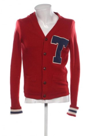 Męski kardigan Tommy Hilfiger, Rozmiar S, Kolor Czerwony, Cena 155,99 zł