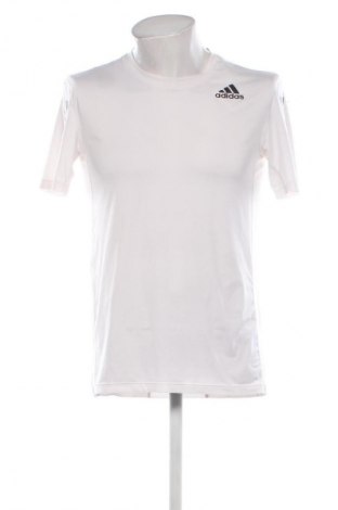 Herren T-Shirt Adidas, Größe M, Farbe Weiß, Preis 16,99 €