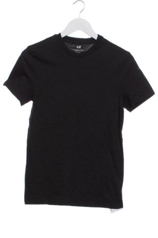 Мъжка тениска H&M, Размер XS, Цвят Черен, Цена 10,00 лв.