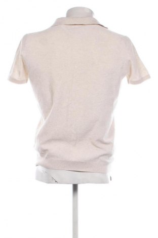 Tricou de bărbați Massimo Dutti, Mărime L, Culoare Ecru, Preț 81,99 Lei