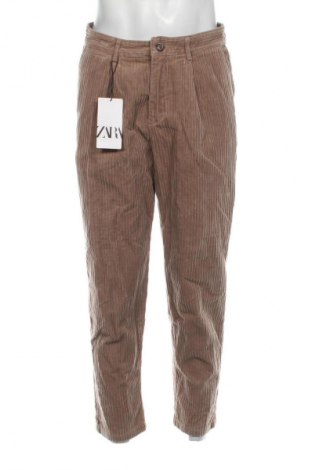 Мъжки джинси Zara, Размер M, Цвят Бежов, Цена 48,99 лв.