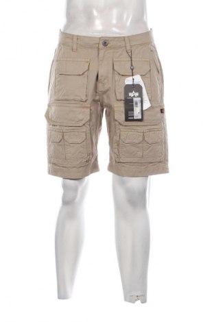 Pantaloni scurți de bărbați Alpha Industries, Mărime M, Culoare Bej, Preț 245,99 Lei