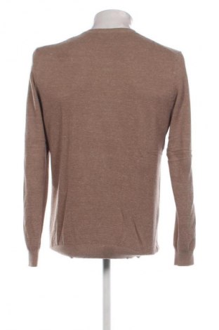 Мъжки пуловер Massimo Dutti, Размер L, Цвят Бежов, Цена 62,00 лв.