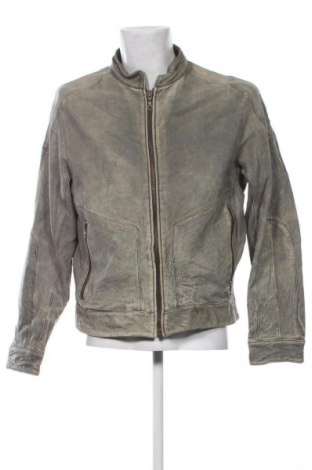 Geacă de piele pentru bărbati Unbranded, Mărime L, Culoare Gri, Preț 535,00 Lei