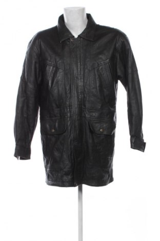 Мъжко кожено яке Unbranded, Размер XL, Цвят Черен, Цена 154,99 лв.