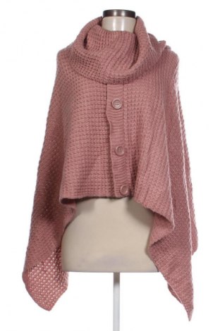 Pončo  Laura Torelli, Veľkosť M, Farba Popolavo ružová, Cena  16,95 €