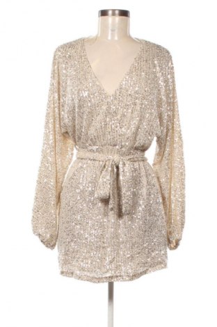 Rochie Pull&Bear, Mărime S, Culoare Auriu, Preț 200,99 Lei