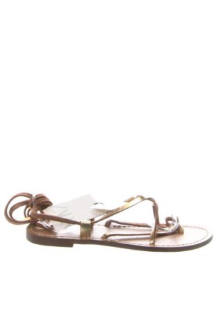 Sandále Zara, Veľkosť 36, Farba Zlatistá, Cena  47,62 €