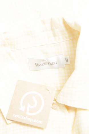 Γυναικείο πουκάμισο Marco Pecci, Μέγεθος L, Χρώμα Κίτρινο, Τιμή 11,13 €